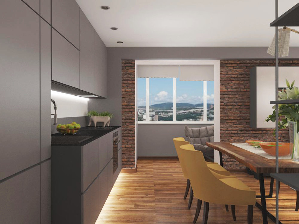 Квартира-студия с элементами лофта