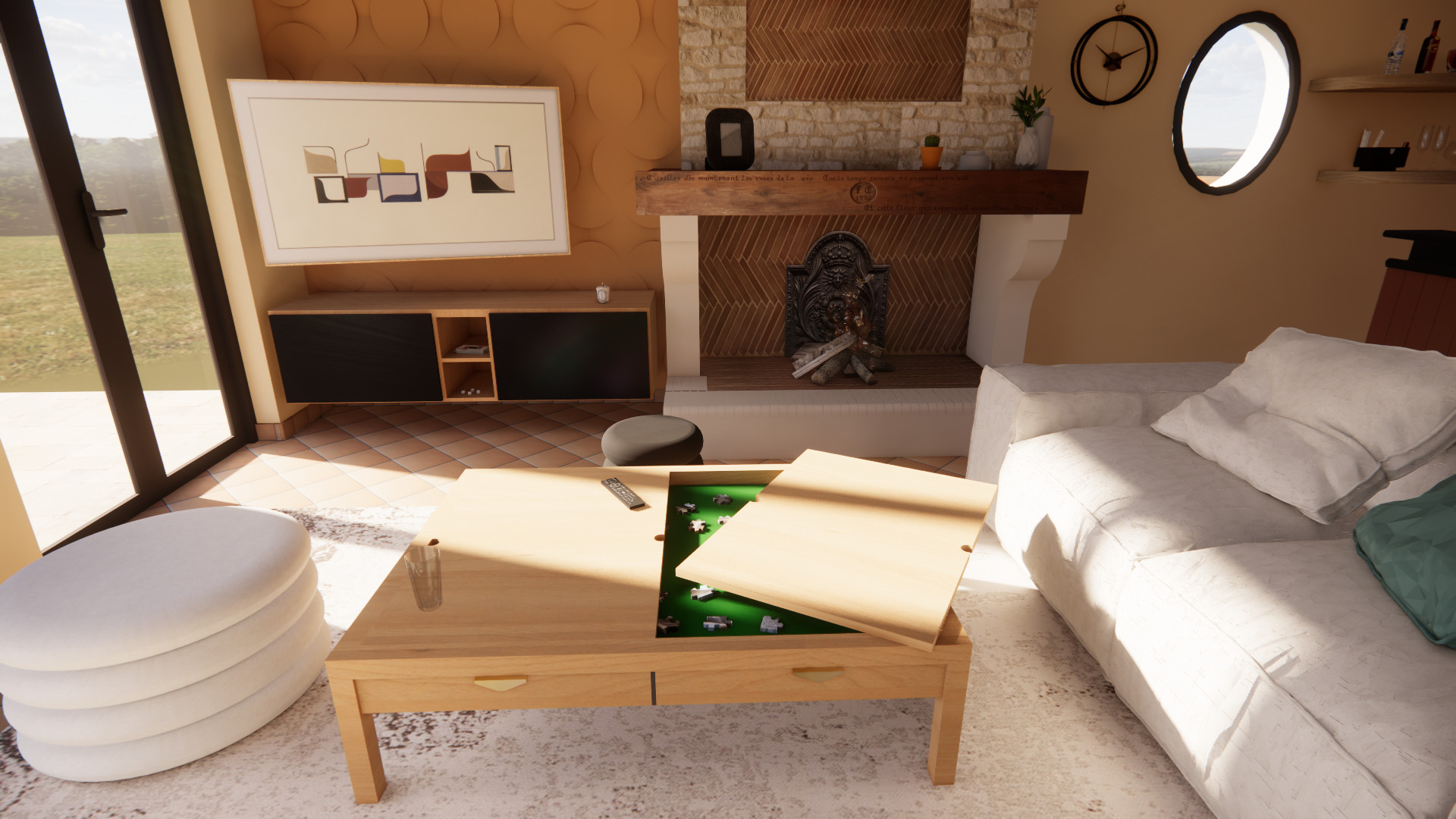 Projet 3D - Aménagement d'un RDC de maison