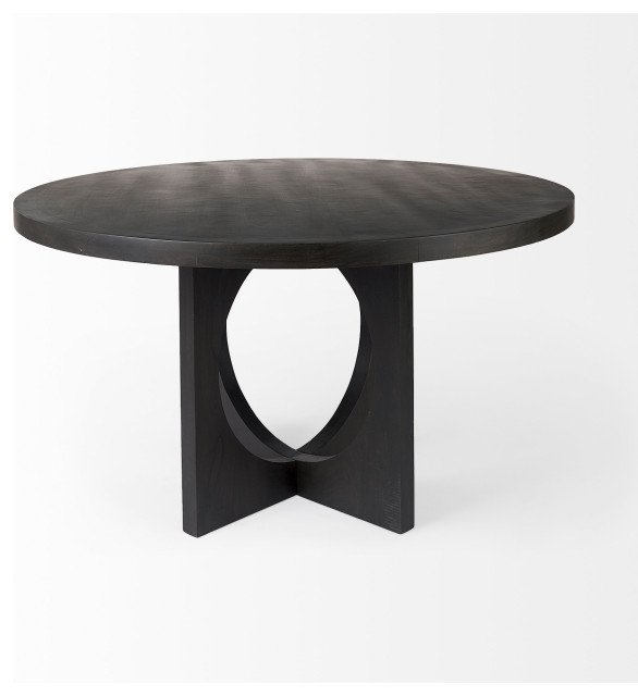 Liesl Dark Brown Solid Wood 54