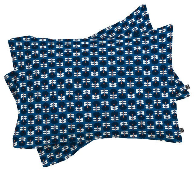 Deny Designs Caroline Okun Stockholm In Navy Pillow Shams, King, King