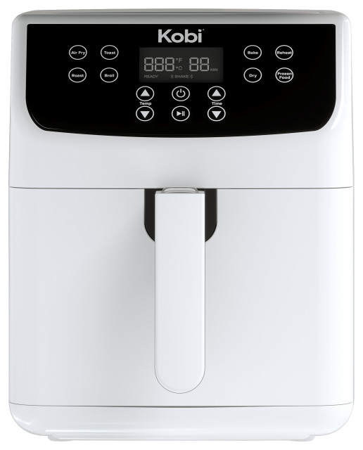 Kobi 5.8 Quart 1700-Watt Digital Air Fryer, White - Modern - Deep Fryers -  by Organize | Houzz