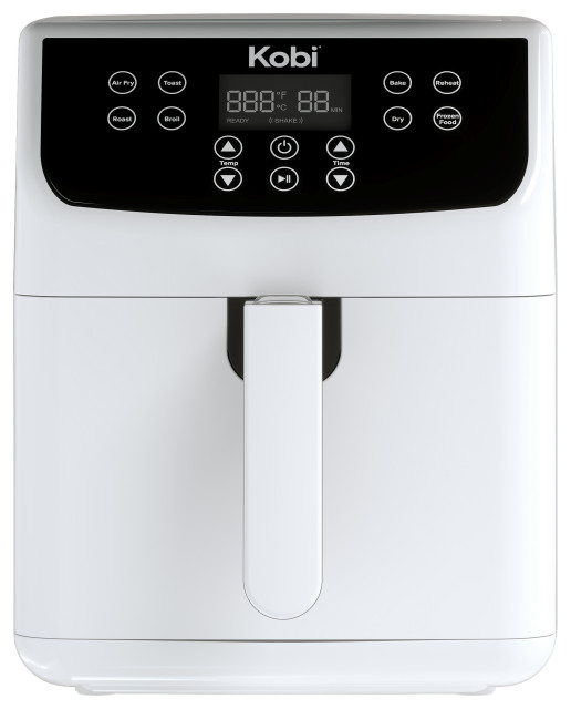 Kobi 5.8 Quart 1700Watt Digital Air Fryer, White Modern Deep