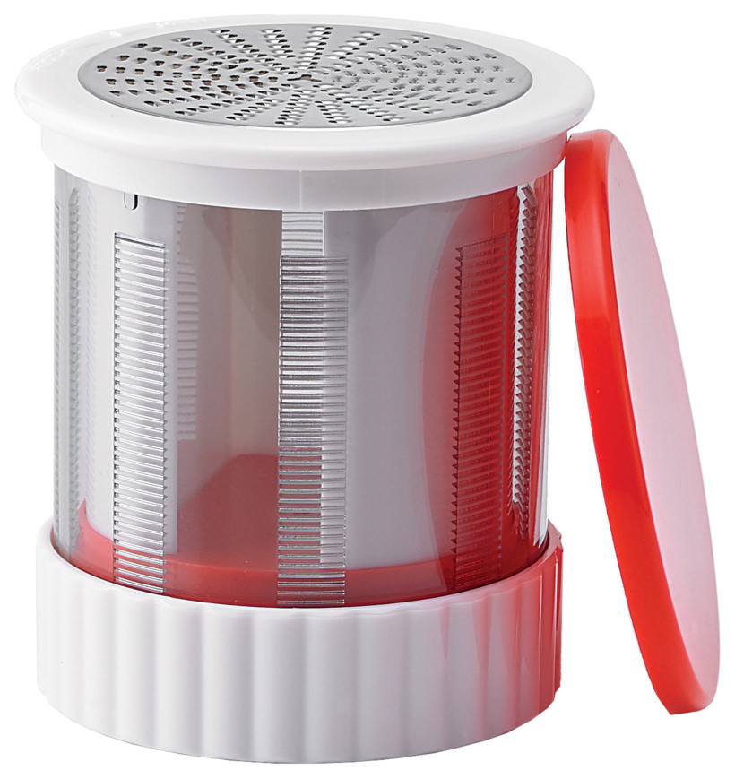 Cooks Innovations Stainless Steel and Red Butter Mill