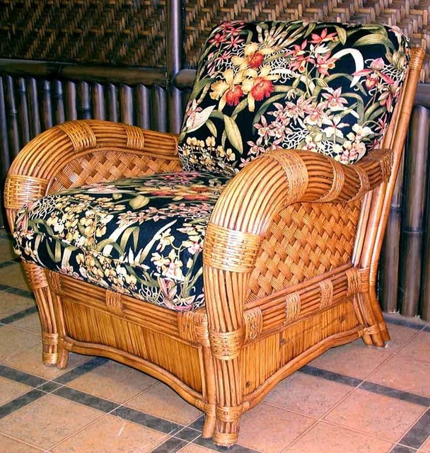 Armchair with Wicker Frame (Soho Robin (All Weather))