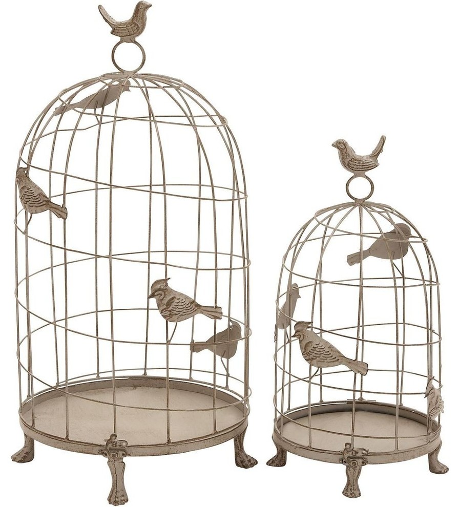 Birdcage in Classic Mix of Elegance and Grandiose - Set of 2