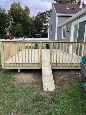 Pressure Treated Lumber Deck