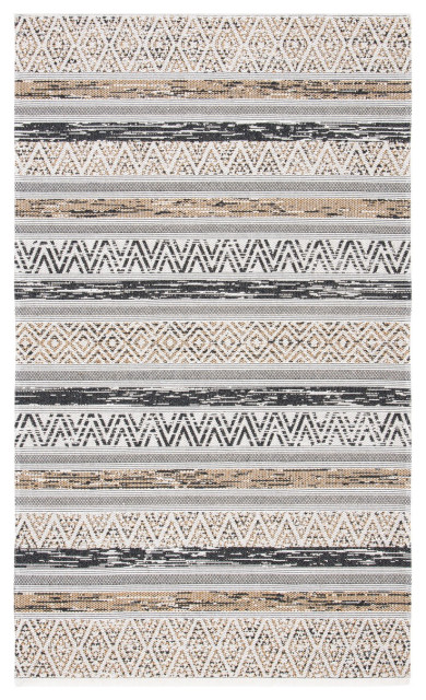 Safavieh Augustine Collection AGT466, Ivory/Taupe, 6'7"x6'7" Square