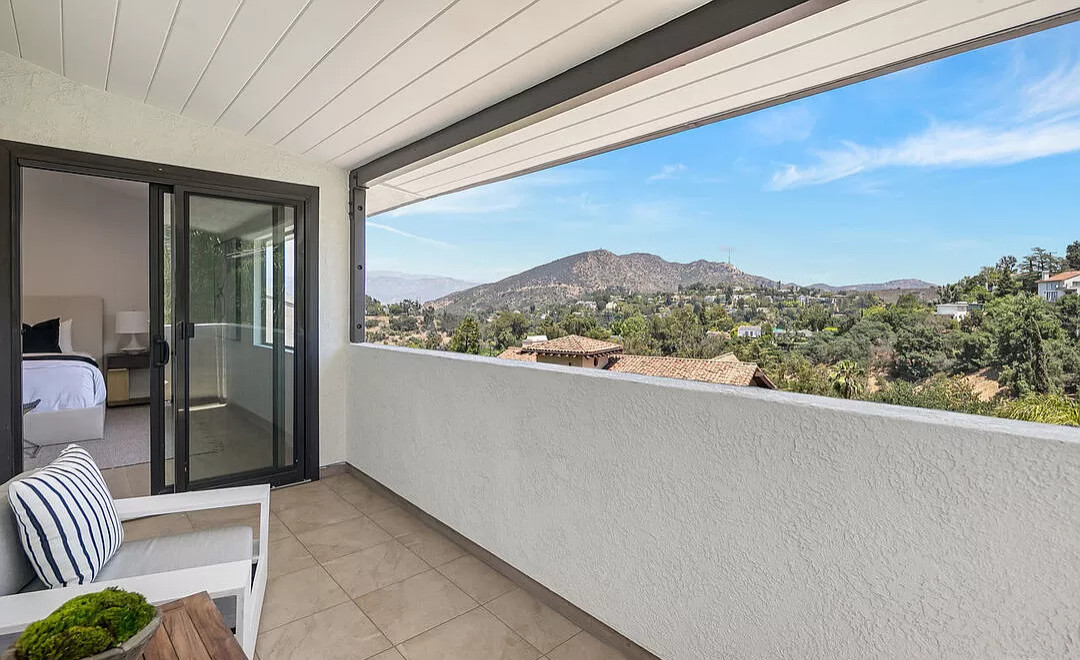 Balcony off from the Master Bedroom
