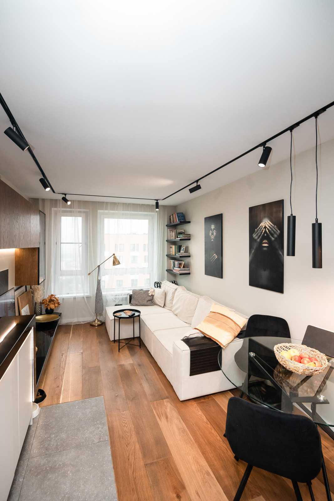 Кухня-гостиная в стиле минимализм