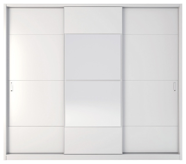 Manhattan Comfort 8 Drawer Noho 3 Door Wardrobe Contemporary Manhattan Comfort 8 Drawer Noho 3 Door Wardrobe White Gloss And High