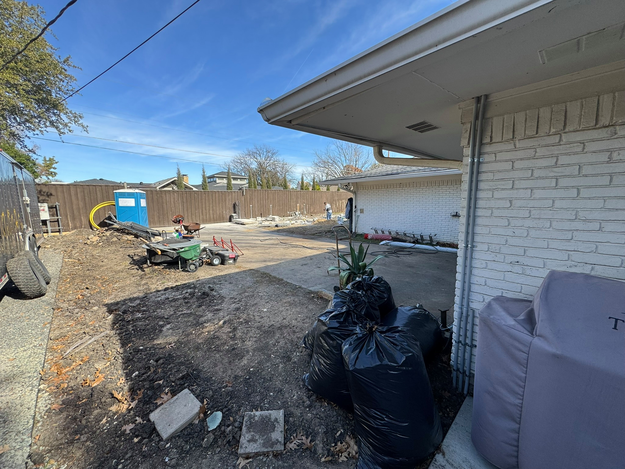 75244 - Preston Hollow - Garage Conversion, Garage Addition - BEFORE and AFTER