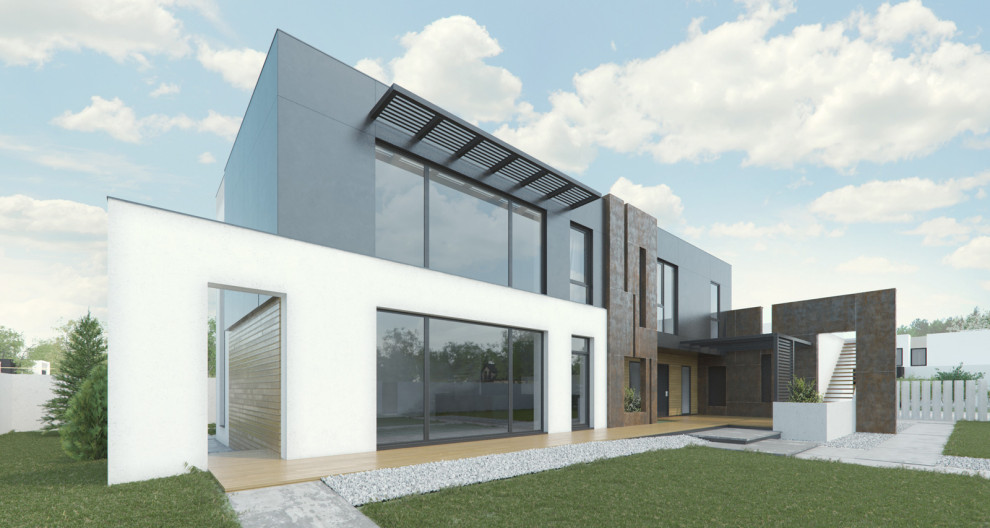 Индивидуальный жилой дом A612 в коттеджном поселке «Алые Паруса»