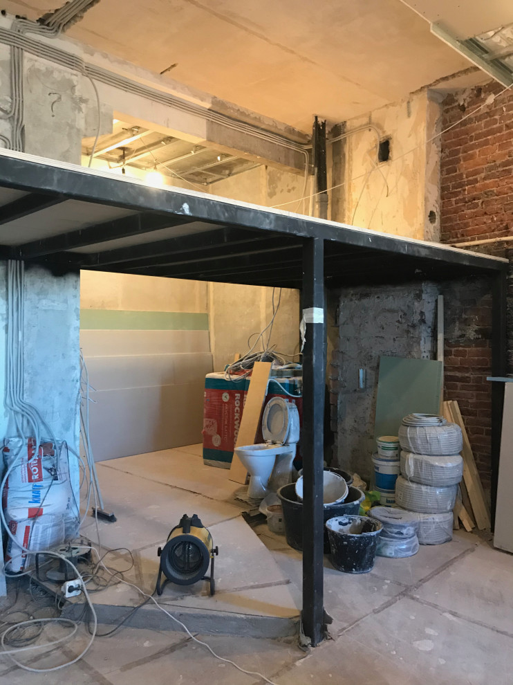 В процессе ремонта, зона санузлов