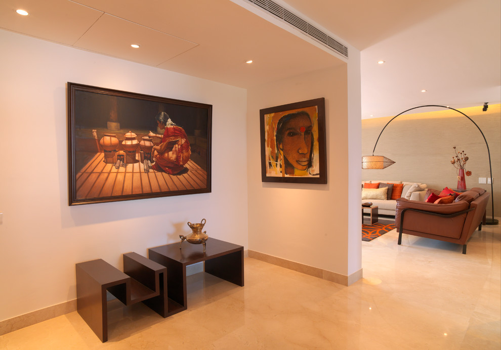 This is an example of an Indian patio in Bengaluru.