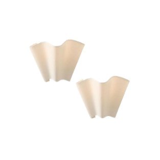 Vintage Ivory Linen Scalloped Pleated Sconce, Mid-Century Champagne Bronze Sconce with Dimmable Lighting, Elegant Light Fixture for Bedroom, Living Room, Hallway