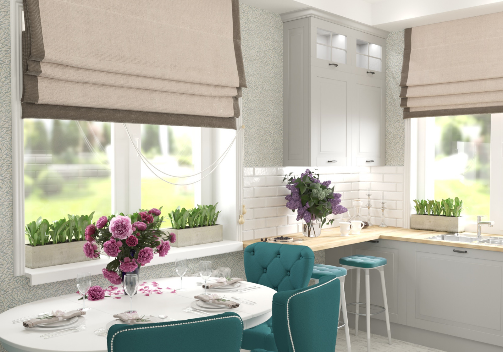 кухня для семьи.