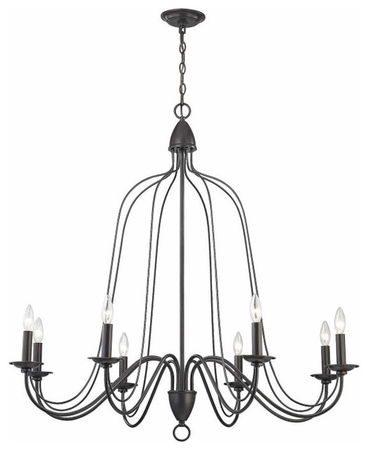 Elk Lighting Monroe 8Light Chandelier, Oil Rubbed Bronze