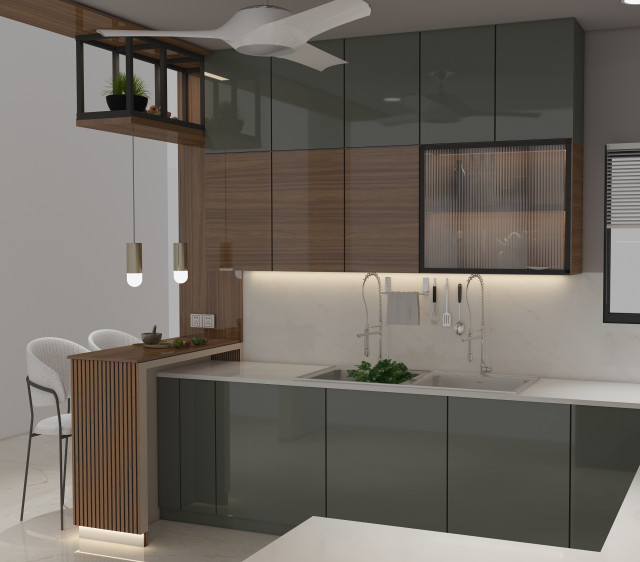 Modular Kitchen by Space Creater 