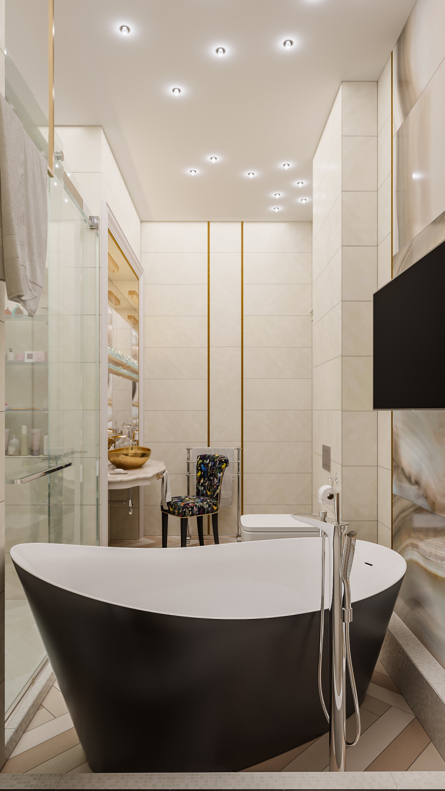 Дизайн проект квартиры "Элегантная роскошь"