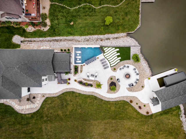 Marbled Infinity Oasis landhausstil-pools