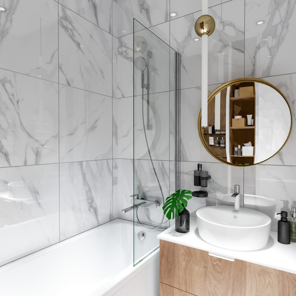 2020. 13. 10. Проект дизайна интерьера квартиры (ванная , санузел, гардероб)