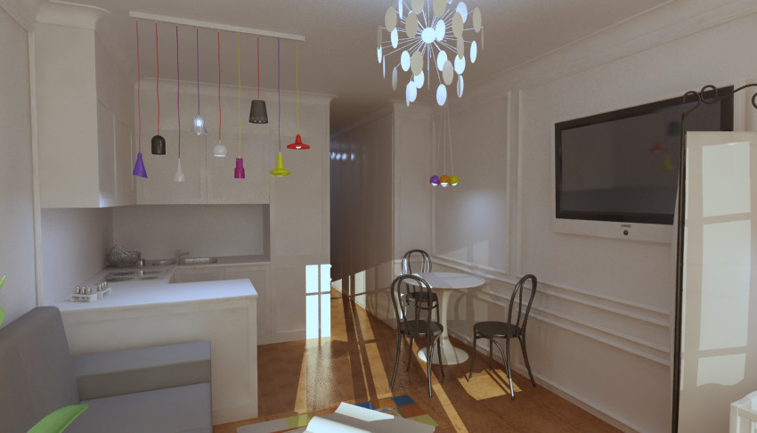 Интерьер квартиры-студии