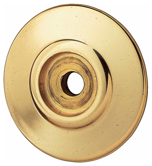 Knob Rosette Bright Solid Brass 1" Traditional And