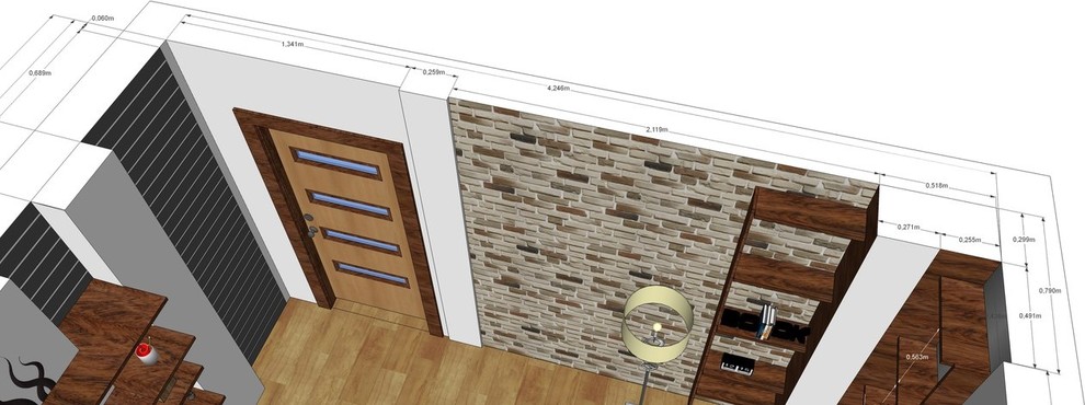 Дизайн интерьера квартиры (для семьи с одним ребенком)