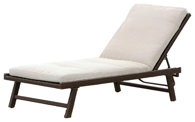 GDF Studio Florida Adjustable Chaise Lounge With Cushion