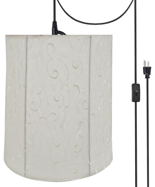 Aspen Creative 7503521, 1Light PlugIn Swag Light Conversion Kit