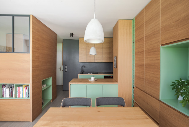 STUDIO 30m2 skandinavisk-koekken