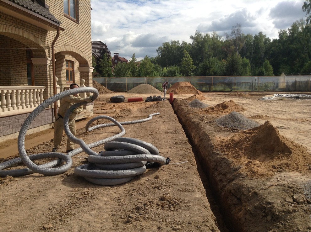 Ландшафтные работы в к/п  "Бельгийская деревня"