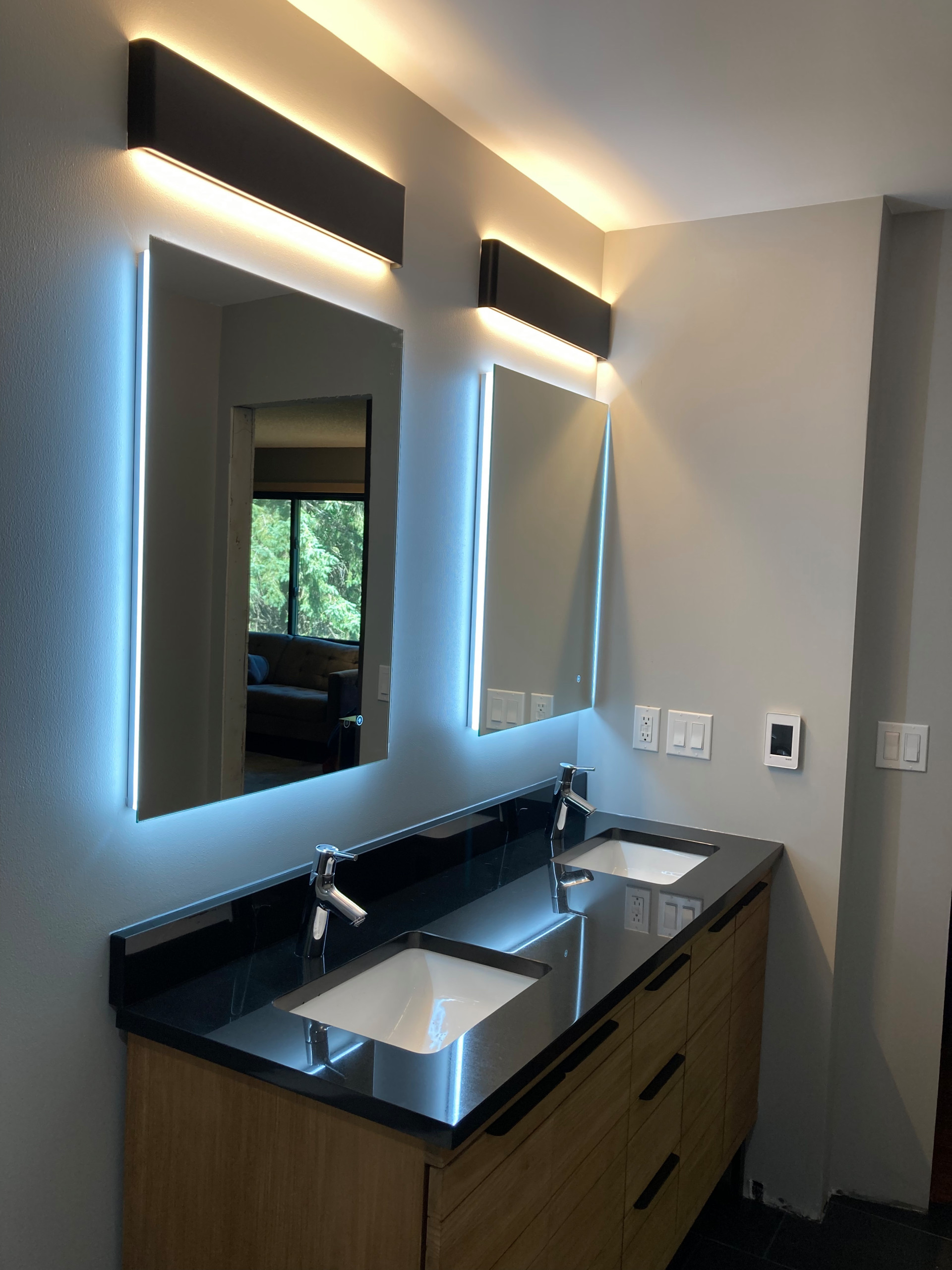Vanity and mirror