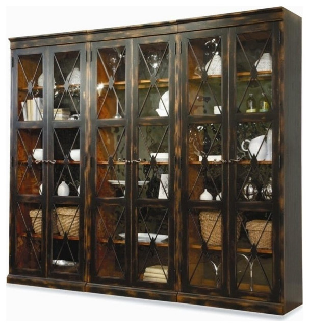 Hooker Furniture Sanctuary Two Door Thin Display in Ebony