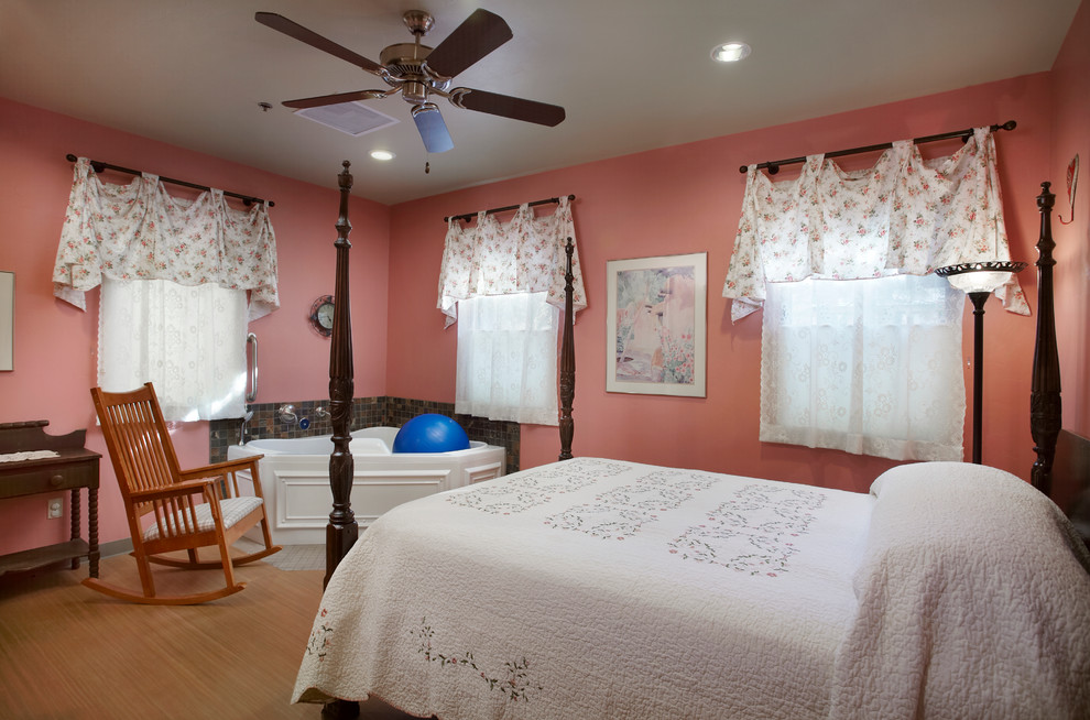 Transitional bedroom in Phoenix.