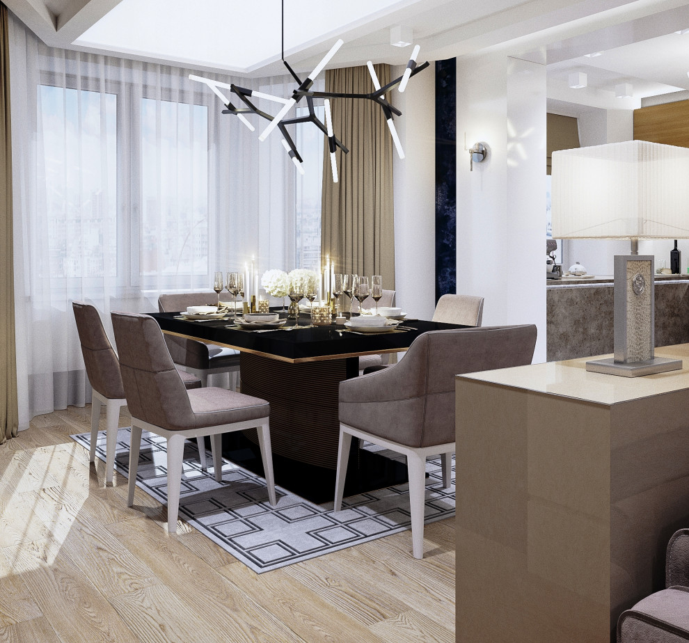 Завершенный проект квартиры на улице Турку, Санкт-Петербург, 140 м.кв.