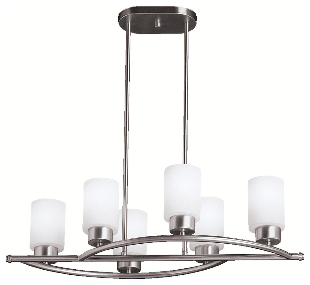 Kichler Lighting 3031NI Modena Contemporary Island Light In Brushed Nickel