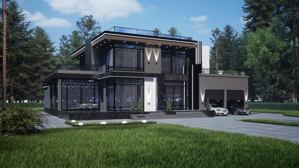 архитектурный проект жилого дома_500 кв.м.