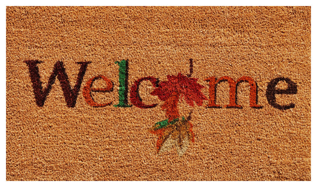 Fall Beauty Doormat Contemporary Doormats By Home More