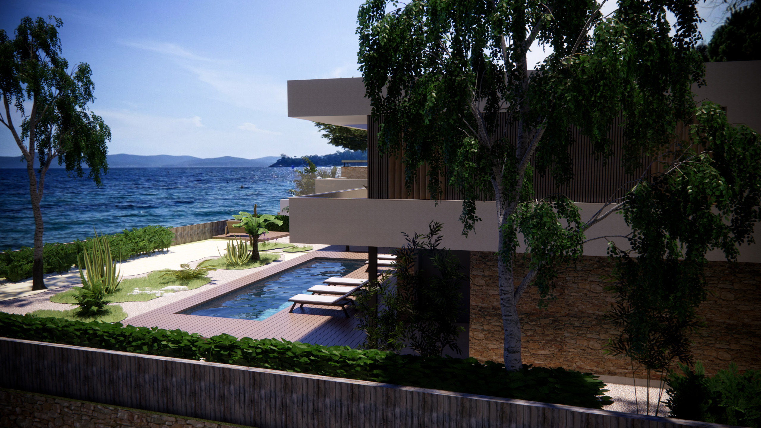 Villa plage du Cap Negre
