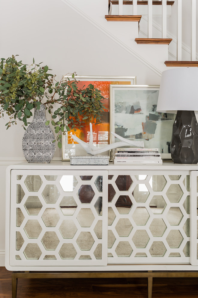 Inspiration for a transitional entryway remodel in Boston