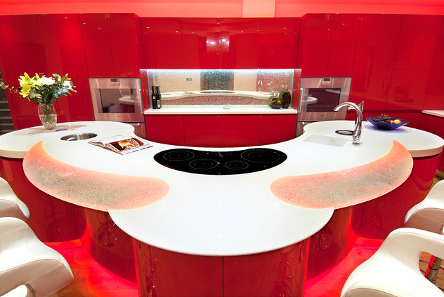 Ferrari Red moderne-koekken