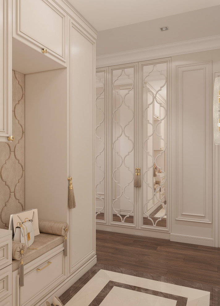 Квартира в классическом стиле с существующей мебелью.