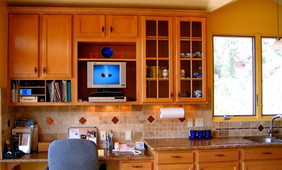 Inspiration for a transitional home design remodel in Phoenix
