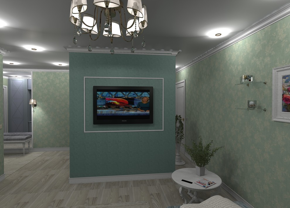 3-х комнатная в зелёном цвете