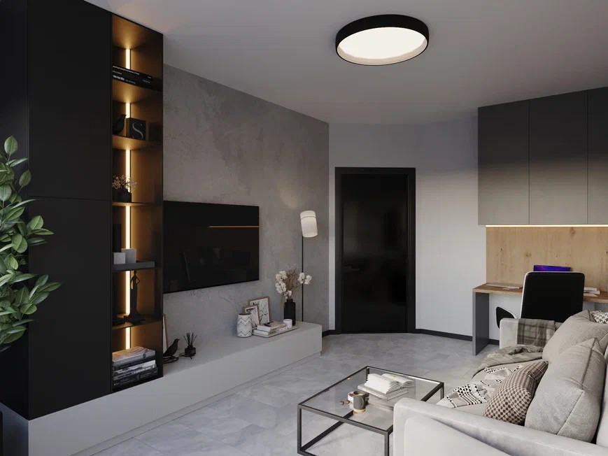 Ремонт квартиры 40 м2 для молодого парня