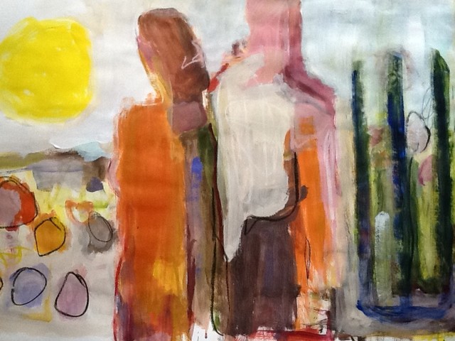 "The Couple 8" Painting by Lynne Pell