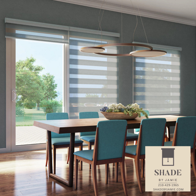 Dual Shades from Alta Window Fashions Modern Dining Room Austin
