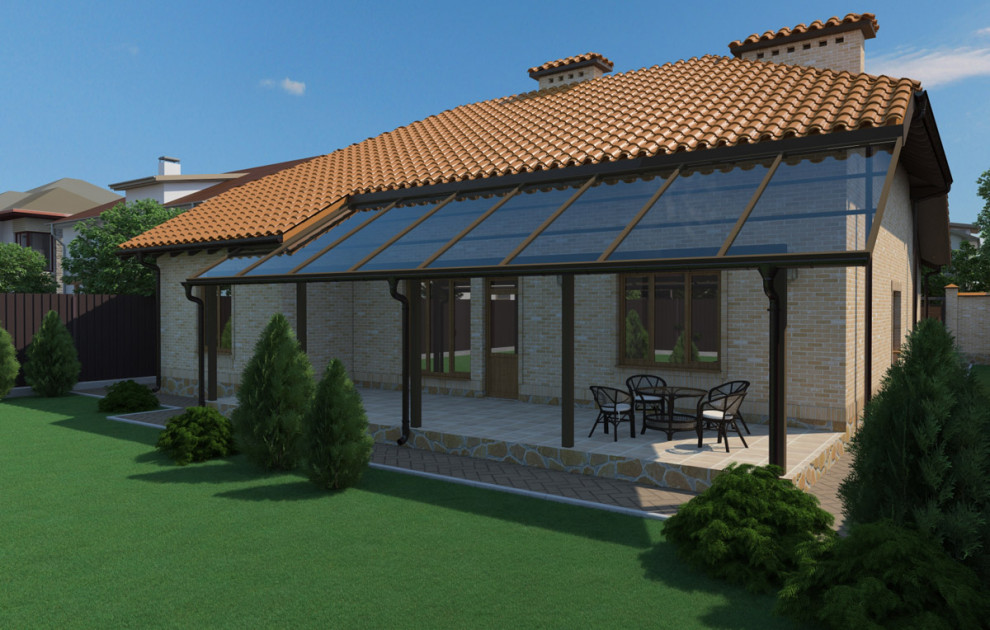 Частный дом в адриатическом стиле двор