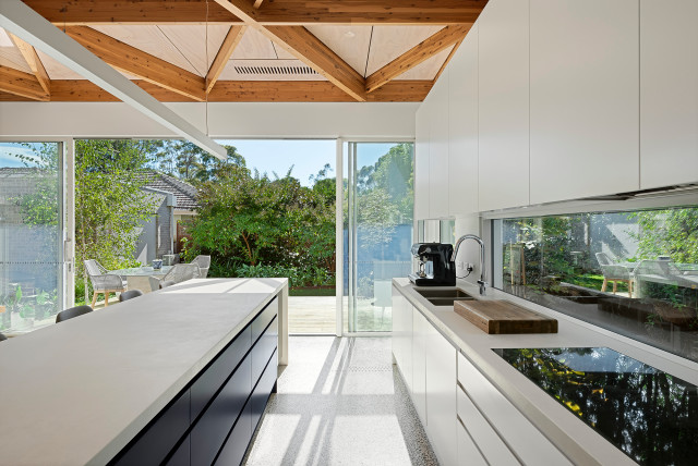 Oh What A Ceiling! midcentury-kitchen